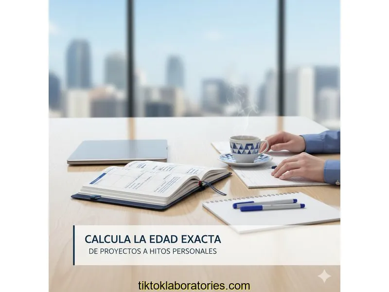 Ilustración para la guía de Calcula la Edad Exacta: De Proyectos a Hitos Personales