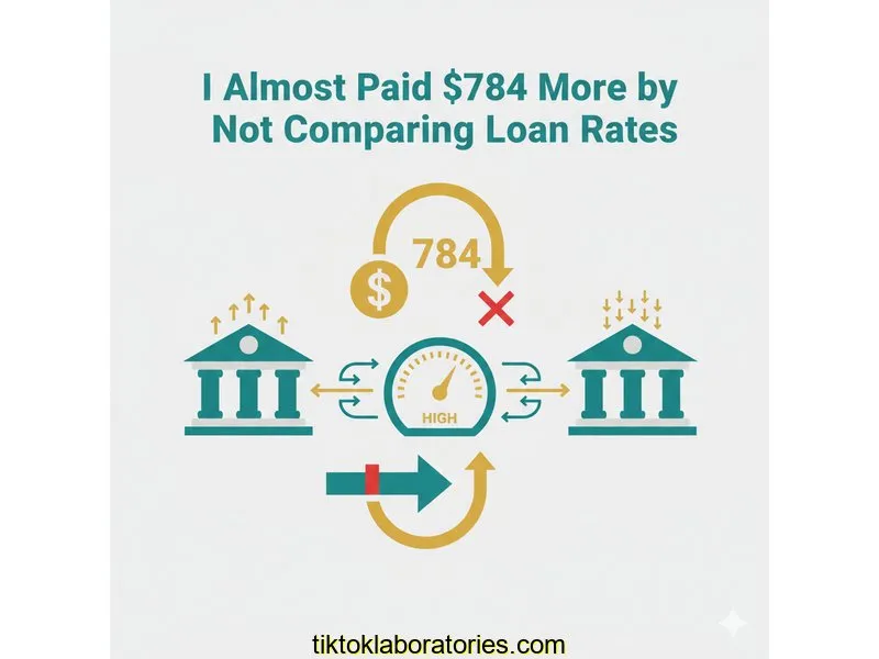 I Almost Paid $784 More by Not Comparing Loan Rates