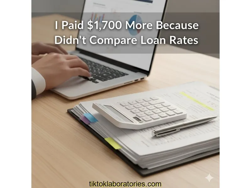 Ilustración para la guía de I Paid $1,700 More Because I Didn't Compare Loan Rates