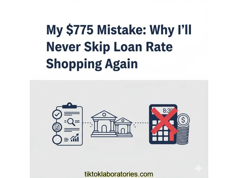 My $775 Mistake: Why I'll Never Skip Loan Rate Shopping Again