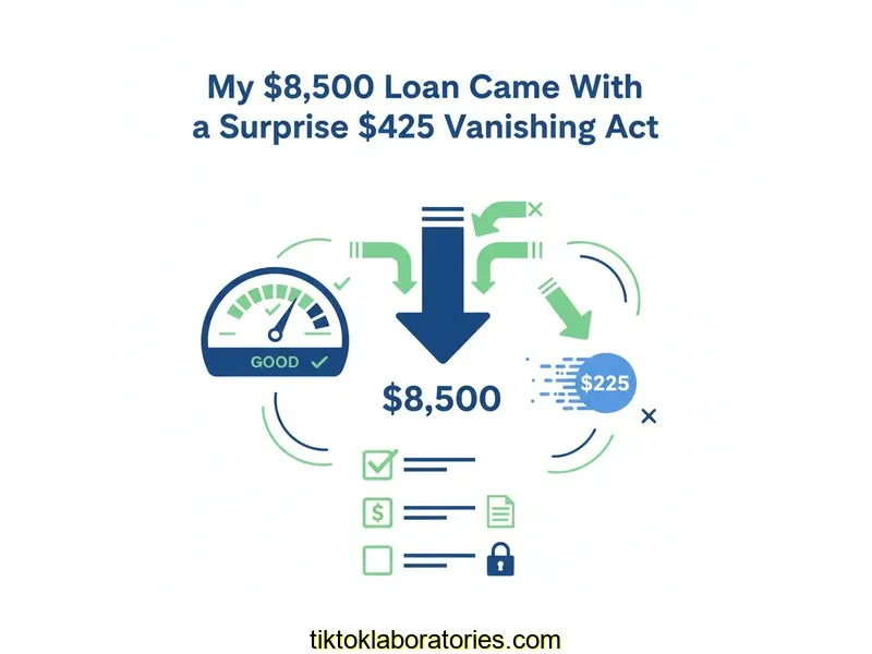 My $8,500 Loan Came With a Surprise $425 Vanishing Act