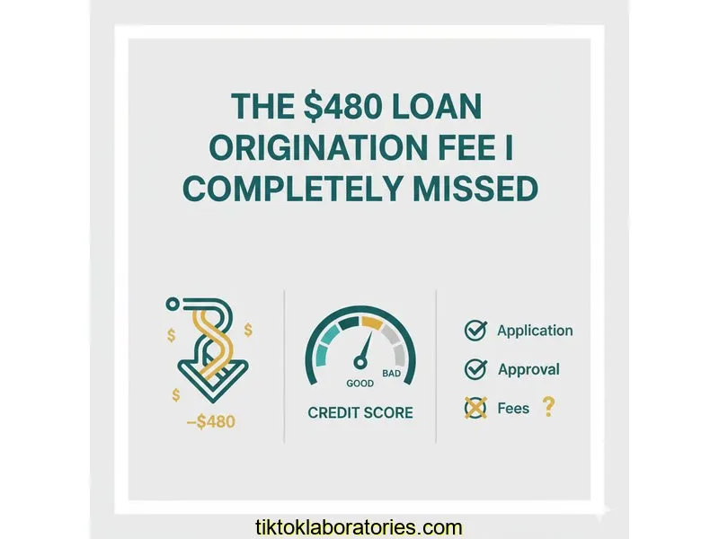 The $480 Loan Origination Fee I Completely Missed