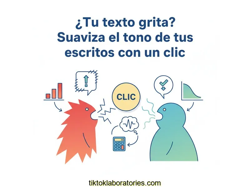 ¿Tu texto grita? Suaviza el tono de tus escritos con un clic